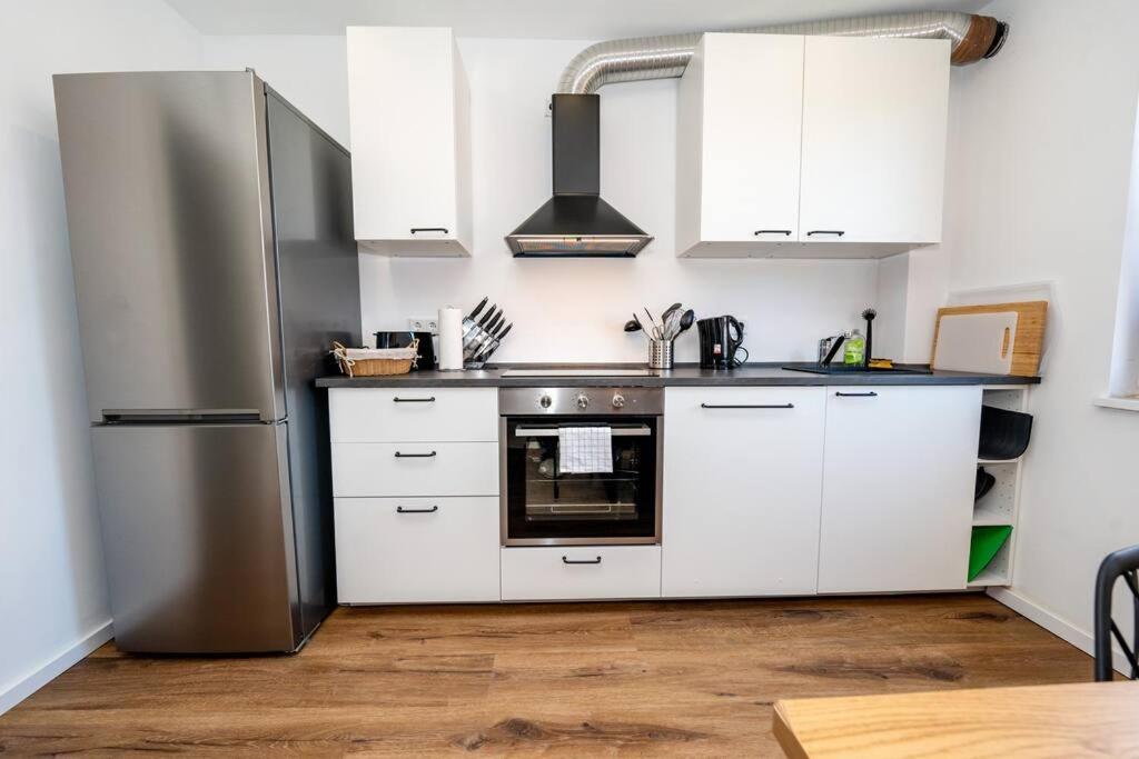 Moderne Maisonette Wohnung Im Fluesseviertel Brémai repülőtér Kültér fotó