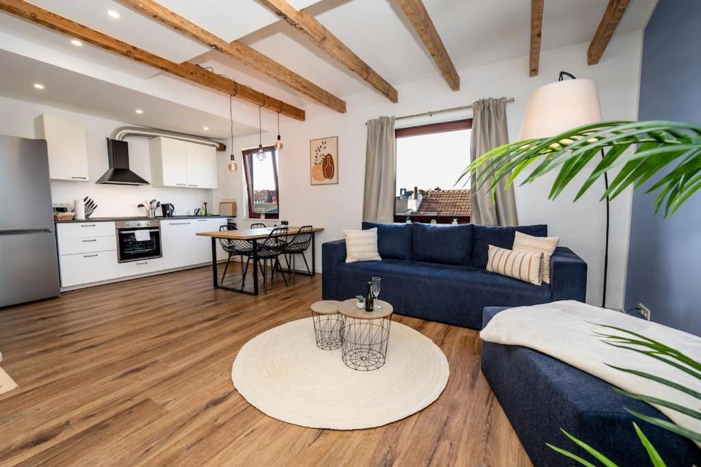 Moderne Maisonette Wohnung Im Fluesseviertel Brémai repülőtér Kültér fotó